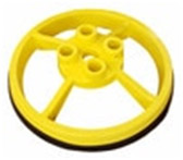 SRC 360 - MOBILE SAFETY RAIL BASE PLATE - YELLOW # 420068