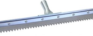 24" Serrated Edge Floor Squeegee (1/2" V-Notch) #FS24SE-1/2