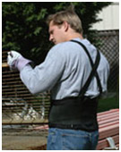 ECONOMY BACK SUPPORT WITH SUSPENDERS