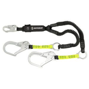 FS578 PRO 6 Stretch Energy Absorbing Lanyard Rebar Hooks Rescue Rings A