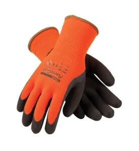 Orange high viz glove