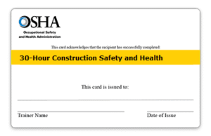 osha 30 hours
