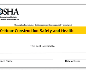 OSHA 30 TRAINING