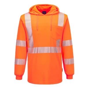 Hooded T-Shirt Long Sleeve Orange